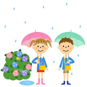 学校 保育所 雨 イラスト の画像素材 季節 イベント イラスト Cgのイラスト素材ならイメージナビ
