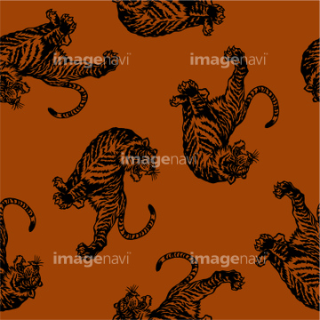 動物のイラスト トラ 和風 イラスト の画像素材 陸の動物 生き物のイラスト素材ならイメージナビ