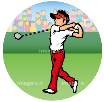 プロゴルフ の画像素材 ライフスタイル イラスト Cgの写真素材ならイメージナビ
