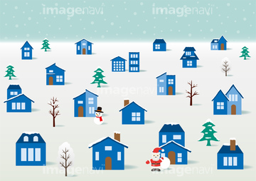 クリスマス街並み の画像素材 自然 風景 イラスト Cgの写真素材ならイメージナビ