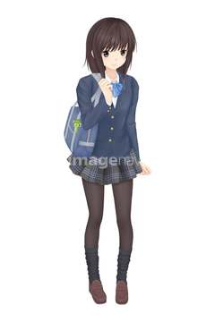 イラスト Cg 人物 学生 制服 の画像素材 イラスト素材ならイメージナビ