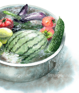 季節のイラスト 夏の食べ物 イラスト の画像素材 テーマ イラスト Cgのイラスト素材ならイメージナビ