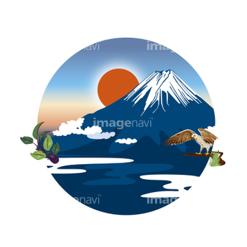 年賀状特集 定番年賀状素材富士山 イラスト の画像素材 食べ物 飲み物 イラスト Cgのイラスト素材ならイメージナビ