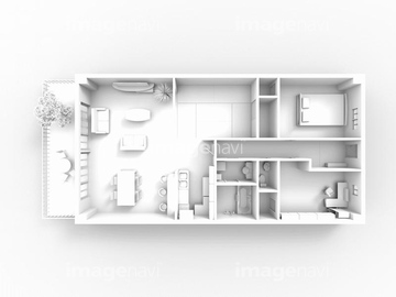 家 図面 間取り図 一軒家 立体的 イラスト の画像素材 住宅 インテリアのイラスト素材ならイメージナビ