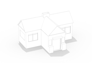 家 図面 間取り図 一軒家 立体的 イラスト の画像素材 住宅 インテリアのイラスト素材ならイメージナビ