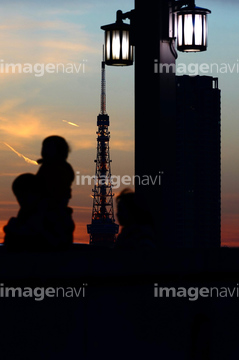 東京タワー シルエット の画像素材 都会 町並 建築の写真素材ならイメージナビ
