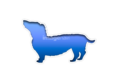 犬 シルエット 小型犬 戌年 ダックスフント の画像素材 正月 行事 祝い事の写真素材ならイメージナビ