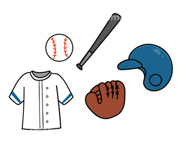 オブジェクト スポーツ用品 野球 ソフトボール用品 アイコン の画像素材 写真素材ならイメージナビ