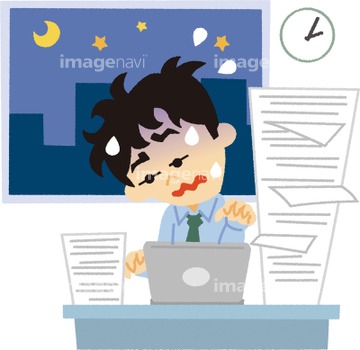 徹夜 の画像素材 病気 体調管理 人物の写真素材ならイメージナビ