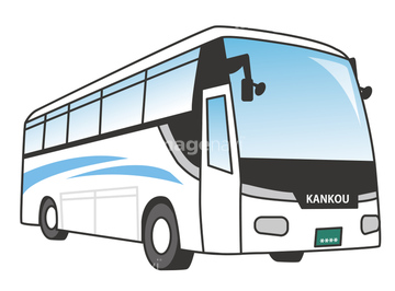 バス 横 輸送 春 の画像素材 ライフスタイル イラスト Cgの写真素材ならイメージナビ