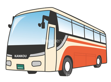 バス 横 輸送 春 の画像素材 ライフスタイル イラスト Cgの写真素材ならイメージナビ