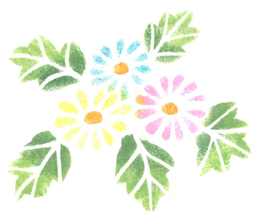 ステンシル 花 の画像素材 花 植物 イラスト Cgの写真素材ならイメージナビ