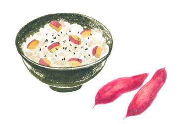 季節のイラスト 秋の食べ物 日本料理 手書き イラスト の画像素材 食べ物 飲み物 イラスト Cgのイラスト素材ならイメージナビ