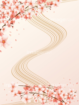 桜柄 の画像素材 花 植物 イラスト Cgの写真素材ならイメージナビ
