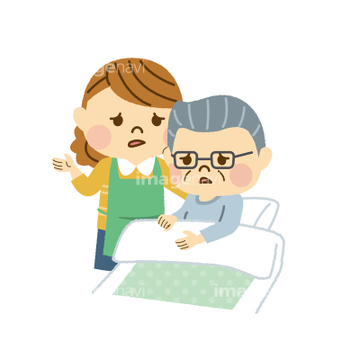 寝転ぶ 男性 ベッド 寝たきり の画像素材 医療 イラスト Cgの写真素材ならイメージナビ