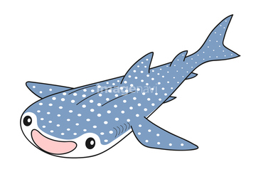 サメ イラスト ジンベエザメ の画像素材 生き物 イラスト Cgのイラスト素材ならイメージナビ