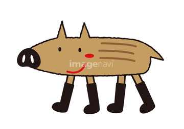 いのしし イラスト うり坊 の画像素材 年賀 グリーティングのイラスト素材ならイメージナビ
