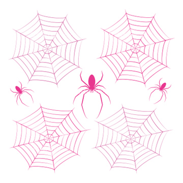 かわいい 蜘蛛 ピンク色 の画像素材 季節 イベント イラスト Cgの写真素材ならイメージナビ