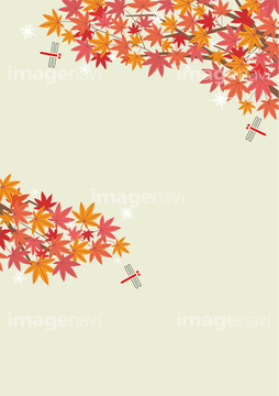 背景イラスト 秋 の画像素材 年賀 グリーティングのイラスト素材ならイメージナビ