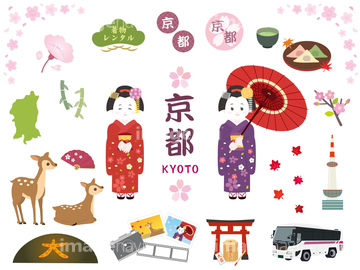 京都 イラスト 京都市 かわいい の画像素材 季節 イベント イラスト Cgのイラスト素材ならイメージナビ