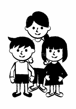 イラスト Cg 人物 親子 3人 笑顔 かわいい の画像素材 イラスト素材ならイメージナビ