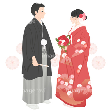 紋付羽織袴 楽しみ の画像素材 ライフスタイル イラスト Cgの写真素材ならイメージナビ