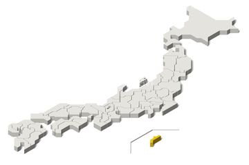 地図 衛星写真 日本の地図 沖縄地方 の画像素材 地図素材なら