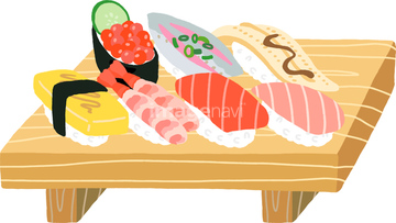 寿司 イラスト いなり寿司 の画像素材 食べ物 飲み物 イラスト Cgのイラスト素材ならイメージナビ