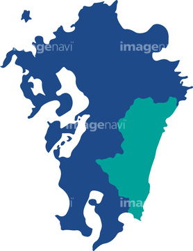 国 地域 日本 九州地方 日本地図 日本列島 の画像素材 地図素材ならイメージナビ