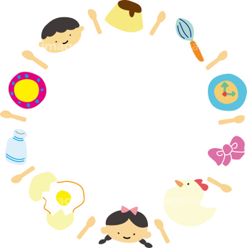 円形フレーム の画像素材 自然 風景 イラスト Cgの写真素材ならイメージナビ