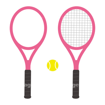 テニス かわいい テニスラケット テニスボール の画像素材 球技 スポーツの写真素材ならイメージナビ