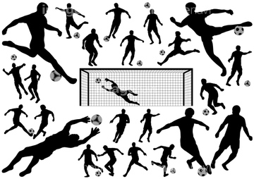 サッカー キーパー シルエット の画像素材 ライフスタイル イラスト Cgの写真素材ならイメージナビ