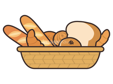 クロワッサン フランスパン かご 容器 の画像素材 食べ物 飲み物 イラスト Cgの写真素材ならイメージナビ