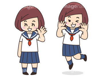 季節のイラスト 夏の人物 高校生 イラスト の画像素材 人物 イラスト Cgのイラスト素材ならイメージナビ