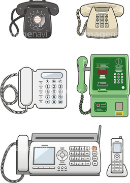 オブジェクト コンピュータ 家電 Fax 固定電話 公衆電話 受話器 の画像素材 写真素材ならイメージナビ