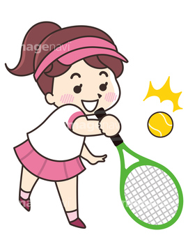 テニス かわいい テニスラケット の画像素材 球技 スポーツの写真素材ならイメージナビ