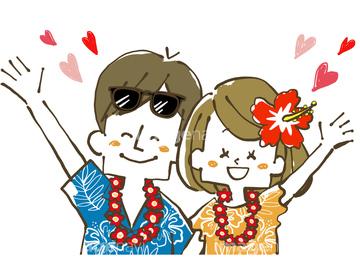 旅行 夫婦 新婚 海外旅行 イラスト の画像素材 人物 イラスト Cgのイラスト素材ならイメージナビ