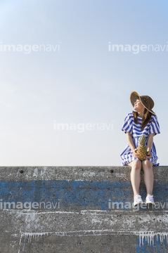 防波堤 日本 夏 沖縄県 の画像素材 海路 水路 乗り物 交通の写真素材ならイメージナビ