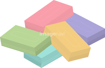 ボックスティッシュ の画像素材 デザインパーツ イラスト Cgの写真素材ならイメージナビ