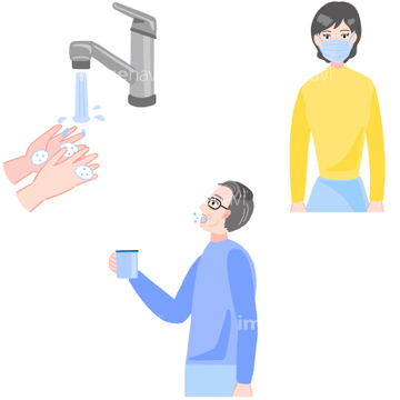 コップ 洗う 手洗い 洗面 の画像素材 医療 イラスト Cgの写真素材ならイメージナビ