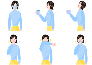 咳エチケット の画像素材 医療 イラスト Cgの写真素材ならイメージナビ