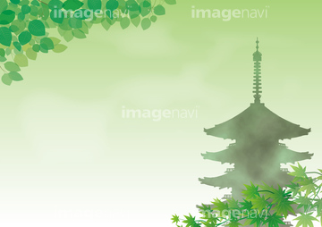 五重塔 シルエット の画像素材 日本 国 地域の写真素材ならイメージナビ