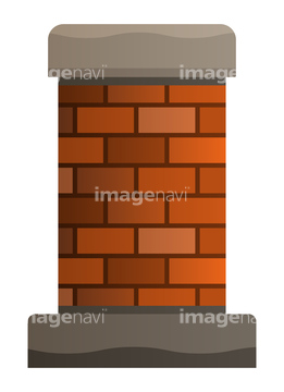 レンガ イラスト 赤煉瓦 の画像素材 テーマ イラスト Cgのイラスト素材ならイメージナビ