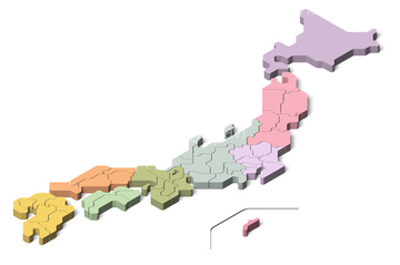 地方別 の画像素材 日本の地図 地図 衛星写真の写真素材ならイメージナビ