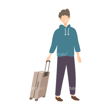 旅 イラスト 一人旅 の画像素材 デザインパーツ イラスト Cgのイラスト素材ならイメージナビ