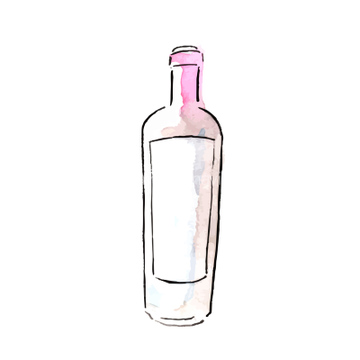 水彩画 ワイン ワインボトル の画像素材 テーマ イラスト Cgの