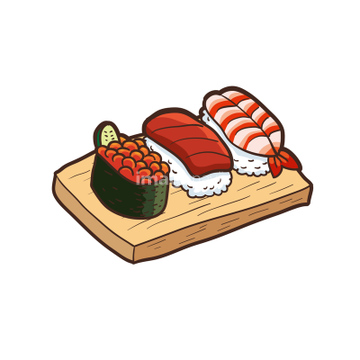 季節のイラスト 夏の食べ物 寿司 イラスト の画像素材 食べ物 飲み物 イラスト Cgのイラスト素材ならイメージナビ