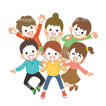 幼児 全身 手を上げる 園児 の画像素材 人物 イラスト Cgの写真素材ならイメージナビ