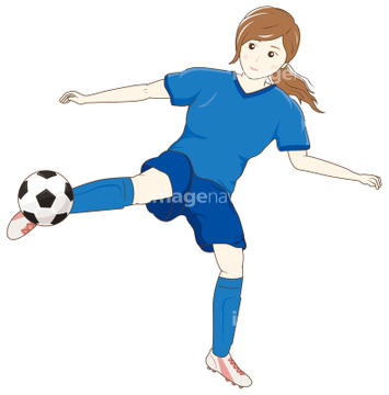 サッカー フットサル 蹴る イラスト の画像素材 人物 イラスト Cgのイラスト素材ならイメージナビ