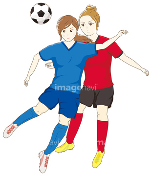 サッカー 女子サッカー イラスト の画像素材 人物 イラスト Cgのイラスト素材ならイメージナビ